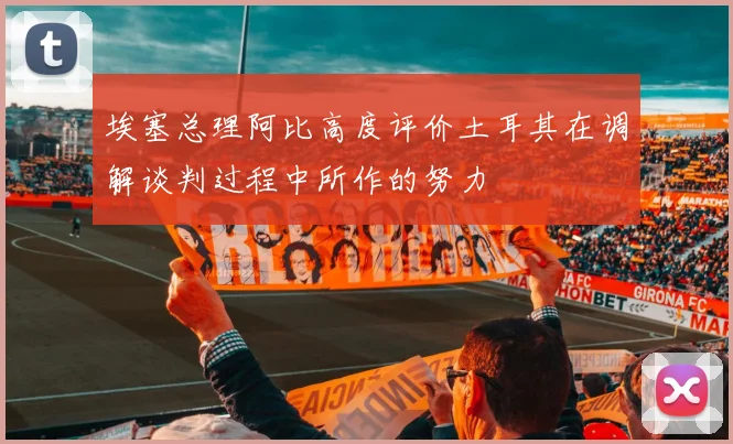 埃塞总理阿比高度评价土耳其在调解谈判过程中所作的努力